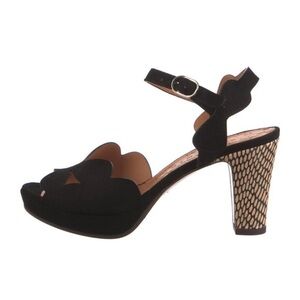nib Chie Mihara ‘Edana’ Suede Platform Heels in Black size 7